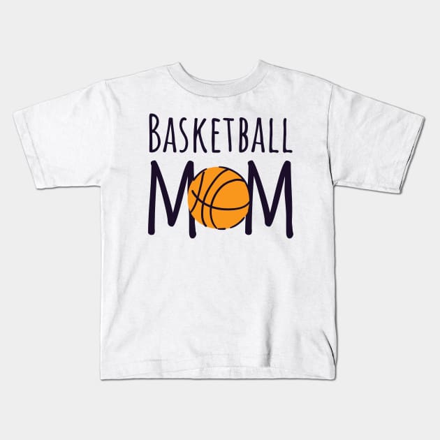 Basketball Mom Gift Mom Game Day Outfit Mothers Kids T-Shirt by cranko